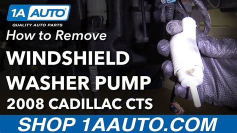 How To Replace Windshield Washer Fluid Pump 08 14 Cadillac CTS YouTube