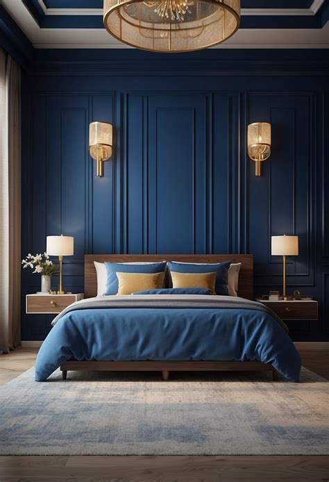 30+ Beautiful Blue Accent Wall Ideas for Your Bedroom - MaterialSix