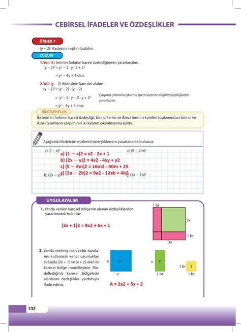 8 Sınıf Matematik Sayfa 132 Cevabı Meb Yayınları