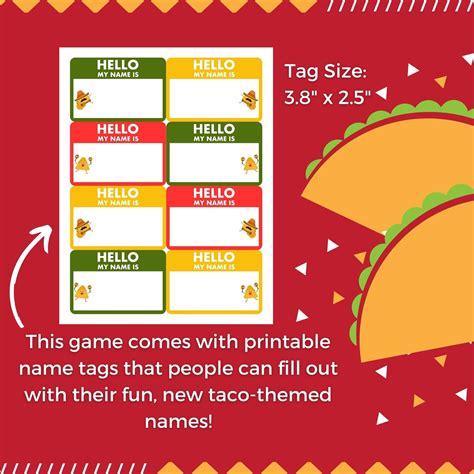 Taco Name Game Whats Your Name Fun Cinco De Mayo Games Fun Name Game