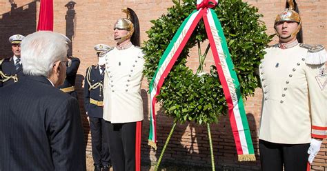 Mattarella A Porta San Paolo Per L 80 Anniversario Della Difesa Di Roma