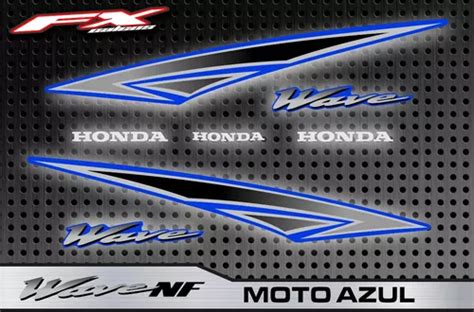 Calcos Honda Simil Original Wave Nf Azul Fxcalcos En Venta En Por S Lo