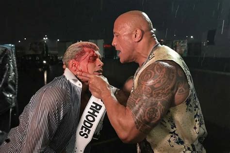 The Rock Brutalizes Cody Rhodes In Unscripted Backstage Video That