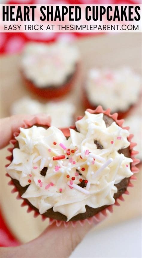 Make Heart Shaped Cupcakes With This Easy Trick The Simple Parent