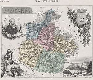 Gravure Eme Couleurs La France Ardennes Planche N Von