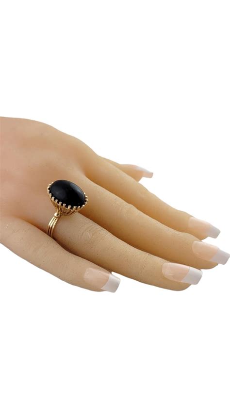 K Yellow Gold Onyx Ring Size For Sale At Stdibs