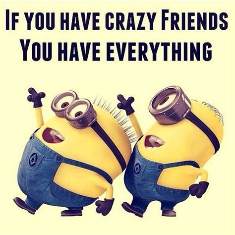 Minion Crazy Friend Quotes Quotesgram Minion Jokes Minions Funny Minions Quotes