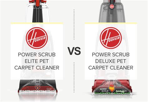 Hoover Power Scrub Deluxe Vs Elite Side By Side Comparison Of Hoover