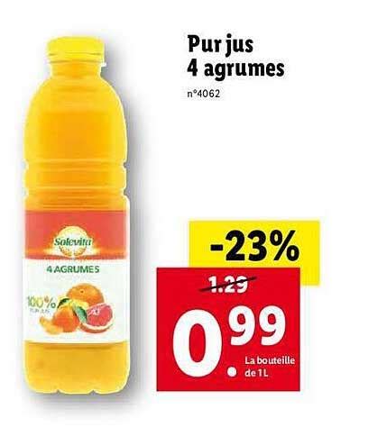 Promo Pur Jus Agrumes Solevita Chez Lidl Icatalogue Fr