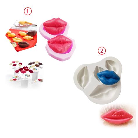 Buy 1pc Sexy Lips Silicone Mold Fondant Mould Cake Decorating Tools Chocolate