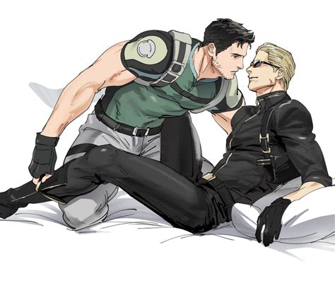 Chris Redfield And Albert Wesker Resident Evil And 1 More Drawn By