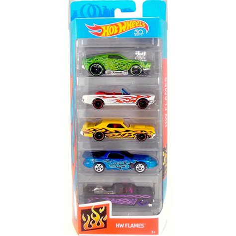 Hot Wheels Pacote Presente Carros Flames Mattel Submarino