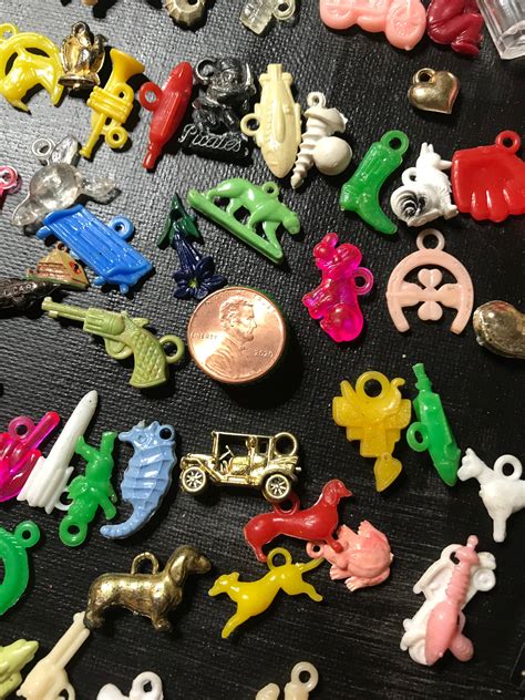 Dime Store Toys Tiny Charms Cracker Jacks Set Of Eight Etsy