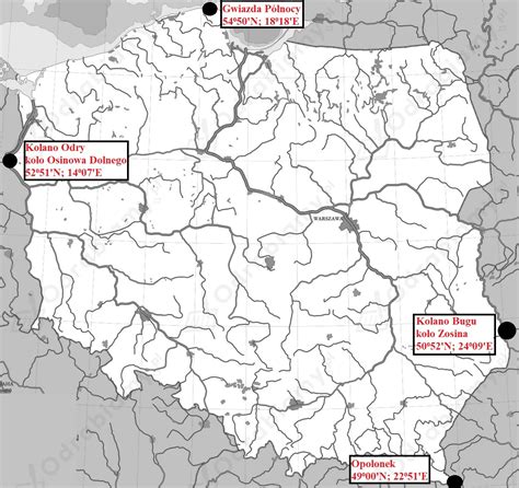 Na mapie przedstawiono położenie geograficzne Zadanie 1