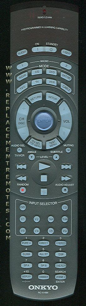 Buy ONKYO RC-516M RC516M -24140516 Audio/Video Receiver Remote Control