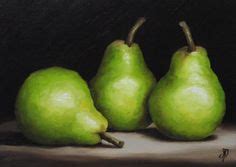 Norma Wilson Original Oil Pear Fruit Still Life Art Norma Wilson