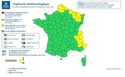 M T O Vents Violents Alerte Dans D Partements Dont Le Rh Ne La