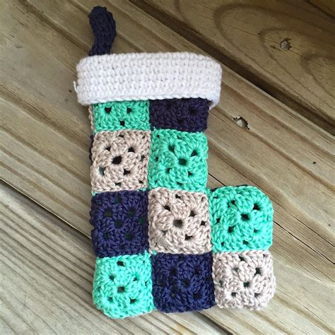 Free Granny Square Christmas Stocking Pattern So If You Are Planning To Crochet A Printable