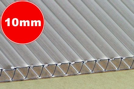 Twin Wall Polycarbonate Sheets 4mm 6mm 10mm In Clear Opal Or Bonze