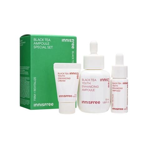 Innisfree Black Tea Youth Enhancing Ampoule Special Set YesStyle