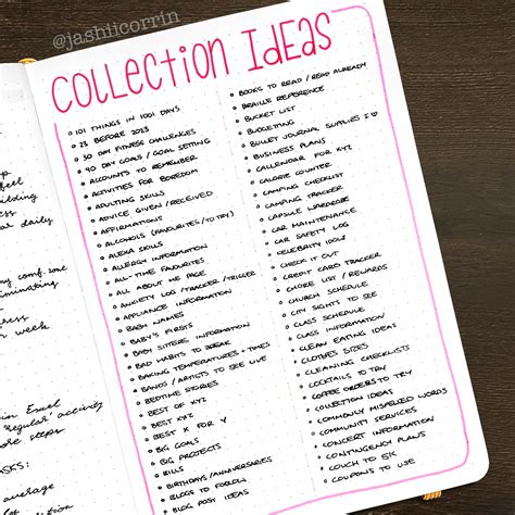 Bullet Journal Collections 101 The What Why How And 550 Bujo