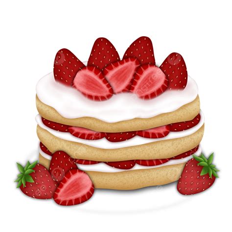 Creamy Strawberry Pie PNG Vector PSD And Clipart With Transparent