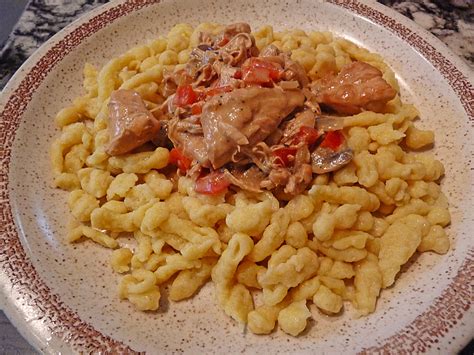 Balsamico Putenbrust mit Paprika und Spätzle von alex1977 Chefkoch