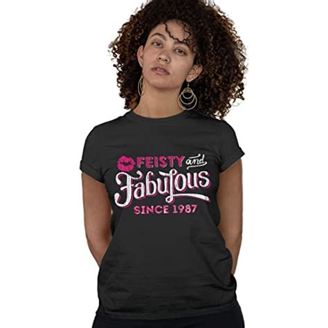 Feisty And Fabulous Birthday Shirts For Women Shirts For 35th