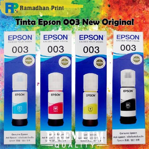 Jual Tinta Epson 003 Satu Set Original Ori Printer L1110 L3110 L3150