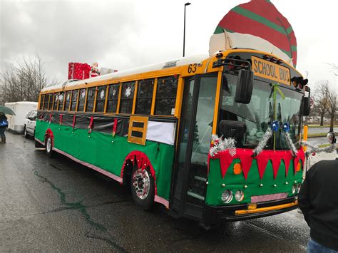 Holiday Parade School Bus