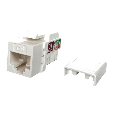 Conector Keystone Cat6 Utp De 90 Grados 110 Categoría 6 Sin Blindaje