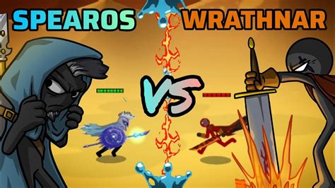 Stick War 3 Spearos Vs Wrathnar Epic Battle Of The Old Generals Of The