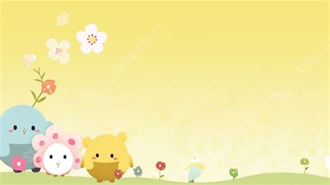 Best Cartoon Little Animal Powerpoint Background For Presentation ...