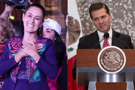 Enrique Peña Nieto ya felicitó a Claudia Sheinbaum por ganar la