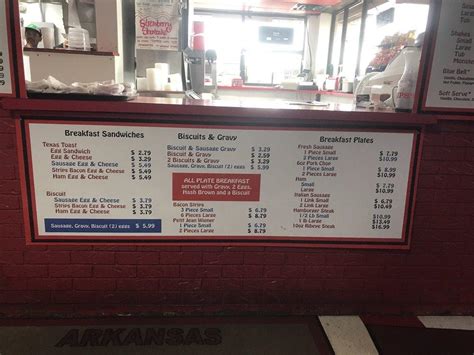 Menu at Morrilton Drive Inn Restaurant, Morrilton, N Oak St