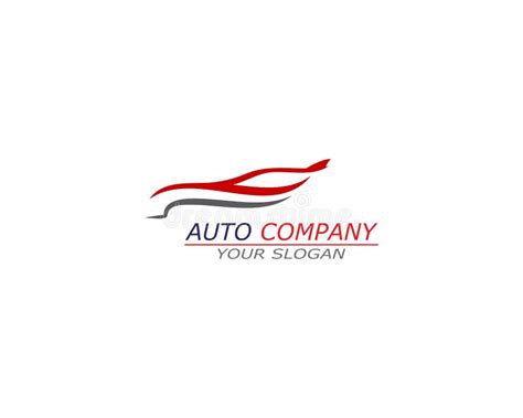 Automotive Car Logo Design With Abstract Sports Vehicle Silhouette