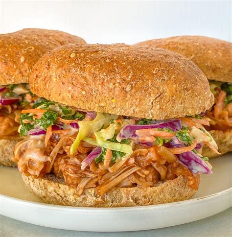 Easy Jackfruit Bbq Sandwiches Megunprocessed