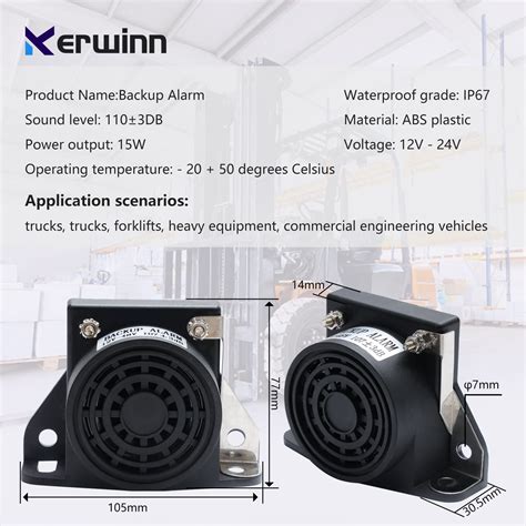 Mua Kerwinn Backup Alarm For Trucks V V Db Waterproof