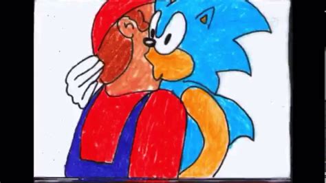 Mario And Sonic Kissing But Slowed Down Youtube