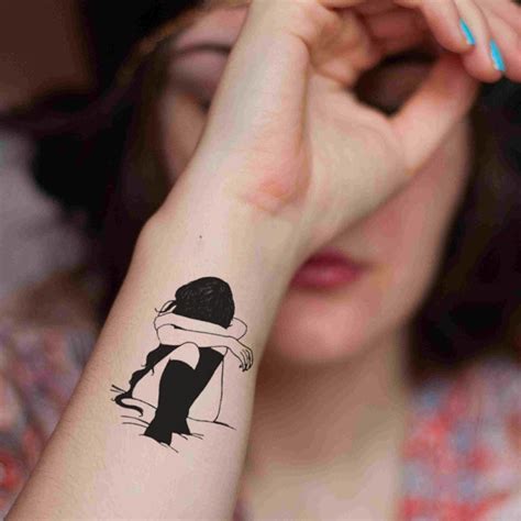 Discover 65 Sad Girl Tattoo Latest In Cdgdbentre