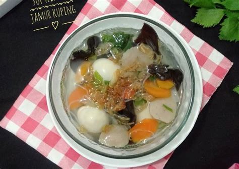 Resep Sop Kimlo Jamur Kuping Oleh Nining Mamalouis Cookpad