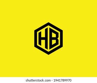 Letter Hb Logo Design Vector Template Stock Vector Royalty Free