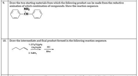 Answered Draw The Two Starting Materials From Bartleby