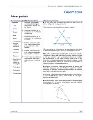 Integración de Habilidades Cuarto Año Educación Primaria PDF