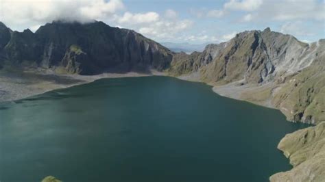 Crater Lake Pinatubo Philippines Luzon Stock Video Footage By