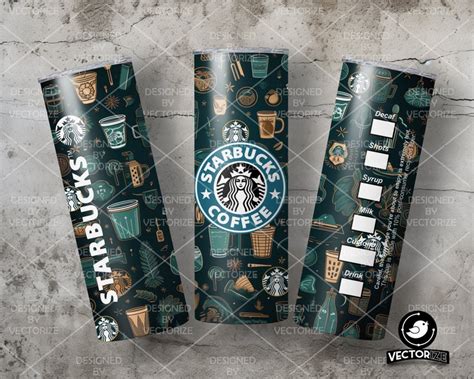 Starbucks Traditional Tumbler Sublimation Digital Download Straight