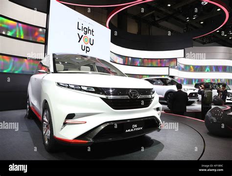 Tokyo Japan 25th Oct 2017 Japanese Automaker Daihatsu Displays The