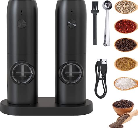 Amazon Rechargeable Electric Salt And Pepper Grinder Set