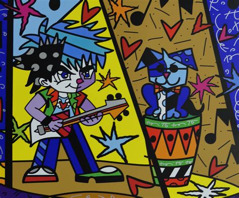 Romero BRITTO Montreux Jazz Festival 2010 Affiche Originale En