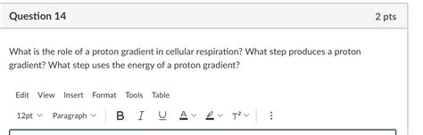 Solved Question 14 2 pts What is the role of a proton | Chegg.com